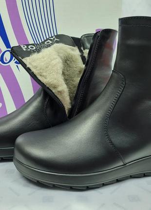 Комфортные зимние кожаные ботинки на молнии romax 37-42р.1 фото