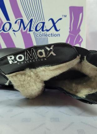 Комфортные зимние кожаные ботинки на молнии romax 37-42р.8 фото