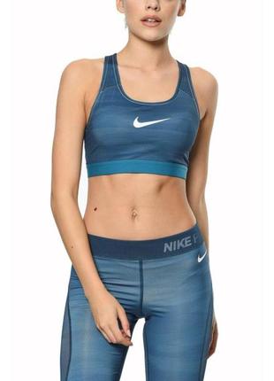 Топ спортивный nike pro classic acolchado dri-fit tira azul talla xs 856844-4252 фото