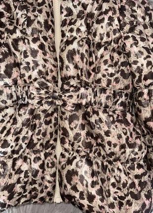 Стильная теплая леопардовая демисезонная курточка на осень для девочки 2р h&amp;m2 фото