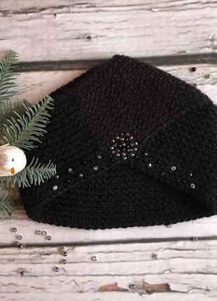 В'язана чалма з камінням