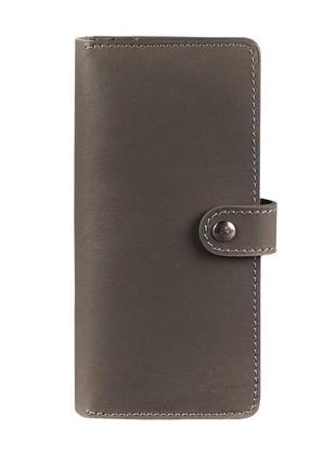 Зручний жіночий гаманець преміум класу портмоне з натуральної шкіри шкіряне жіноче портмоне темно-бежеву6 фото