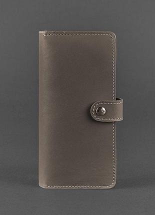 Удобный женский кошелек премиум класса портмоне из натуральной кожи кожаное женское портмоне темно-бежевое5 фото