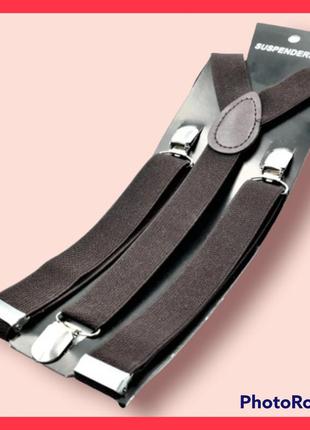 Подтяжки для штанов цвет коричневый подтяжки мужские классические подтяжки с возможностью регулировки длины1 фото