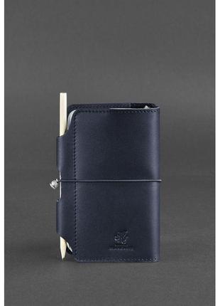 Кожаный блокнот синий блокнот премиум класса для деловых мужчин и женщин кожаный...