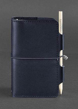 Кожаный блокнот синий блокнот премиум класса для деловых мужчин и женщин кожаный...