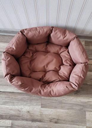 Лежак для собак 45х55 см лежанка для невеликих і маленьких собак колір моко6 фото