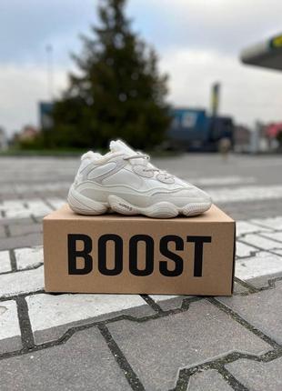 Зимние кроссовки унисекс adidas yeezy boost 500 blush v24 фото