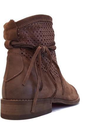 Модные кожаные ботинки полусапожки женские повседневные удобные польша коричневые 41 размер tanex5 фото