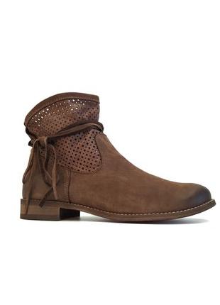 Модні шкіряні черевики напівчобітки жіночі повсякденні зручні польща коричневі 41 розмір tanex 085