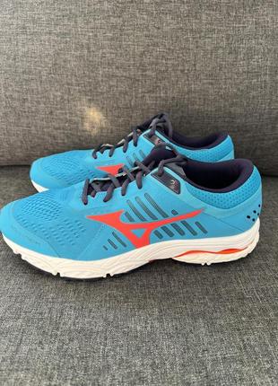 Женские кроссовки mizuno wave stream синие6 фото