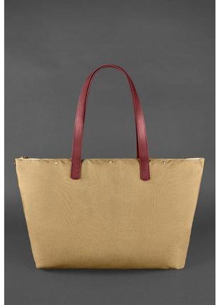 Кожаная плетеная женская сумка пазл xl бордовая krast оригинальная сумка шоппер ручной работы люкс класса3 фото