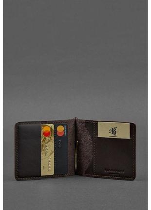 Мужское кожаное портмоне коричневое мужской зажим для денег из натуральной кожи кожаный кошелек мужской3 фото