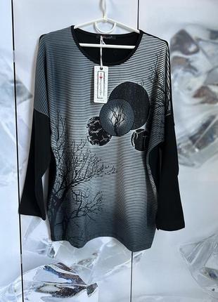 Жіноча кофтинка туніка реглан туреччина