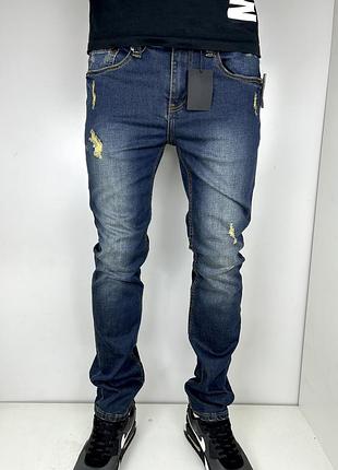 Rsq london skinny джинсы 33/32 размер с єтикеткой зауженные синие оригинал