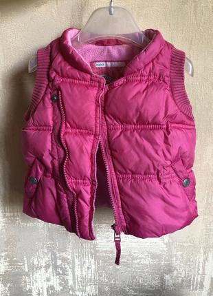 Жилетка на флисе до года next 3-6 мес