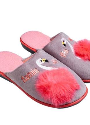 Капці "home flamingo"