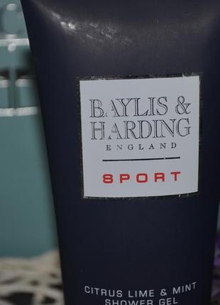 Новий чоловічий гель для душу baylis & harding sport citrus lime and mint6 фото