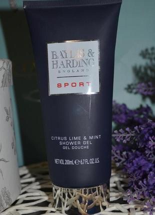 Новий чоловічий гель для душу baylis & harding sport citrus lime and mint5 фото