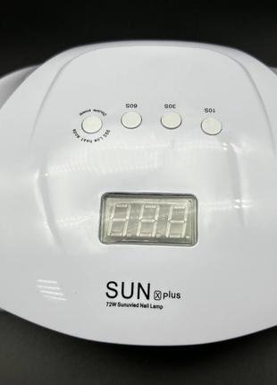 Sun x plus 72w лампа для манікюру на дві руки, педикюра led/uv лампа2 фото