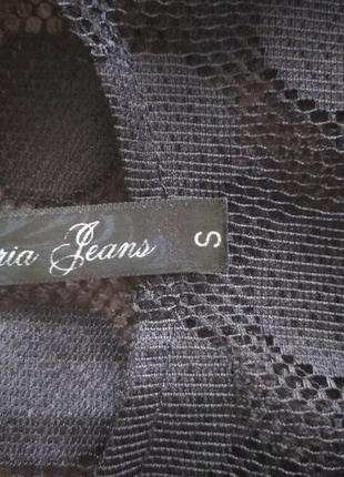 Чорне плаття з мереживом на худорлявих дівчат або підліткам р.с, gloria jeans4 фото