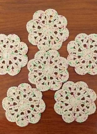 Набор салфеток-подставок под чашку