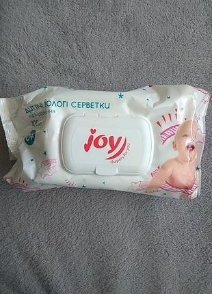 Вологі дитячі серветки joy2 фото