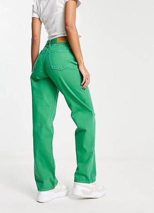 Ярко-зеленые прямые джинсы monki3 фото