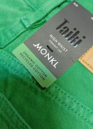 Ярко-зеленые прямые джинсы monki5 фото