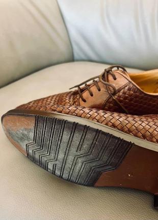 Італійські чоловічі туфлі (плетена шкіра)