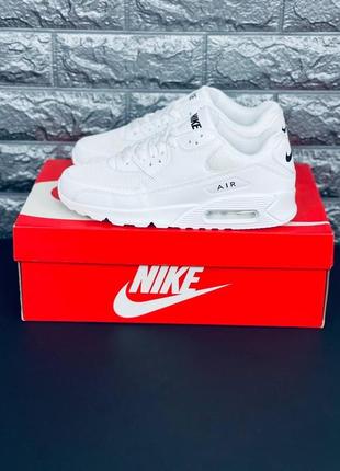 Кроссовки найк женские в белом цвете найк women’s sneakers nike air max 90 стильный хит продажи!3 фото