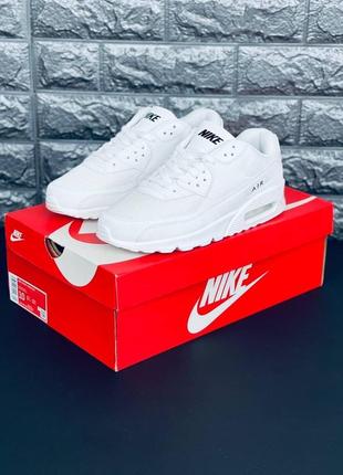 Кроссовки найк женские в белом цвете найк women’s sneakers nike air max 90 стильный хит продажи!5 фото