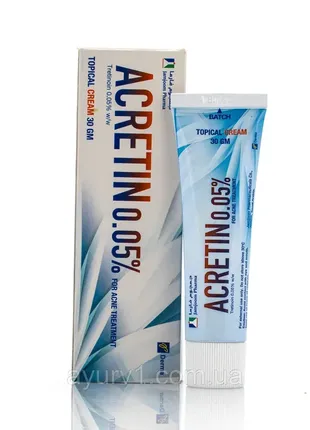 Acretin 0,05% акретин крем прищі акне вугрі 30 гр египет