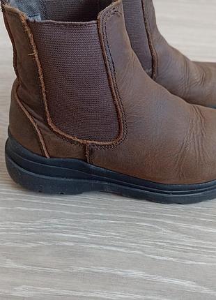 Кожаные боты zara