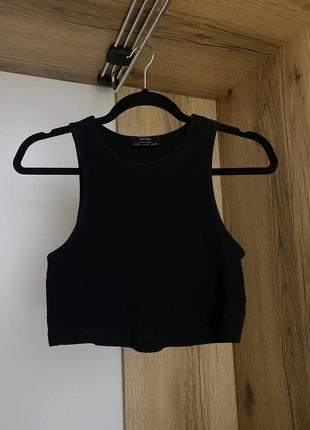 Top negro bershka hotsell