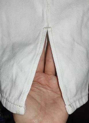 Белые мом xхs/хs с разрезами джинсы женские5 фото