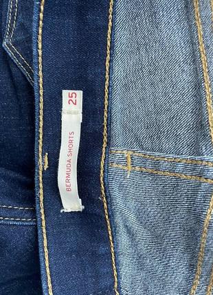 Джинсовые шорты levis 25 бермуды львис левис шорты оригинал6 фото