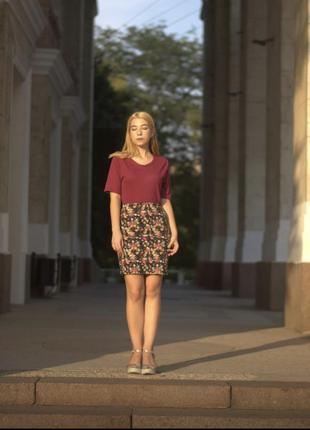 Бордовая футболка размер xl