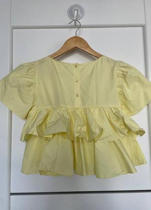 Блуза желтая зара zara4 фото
