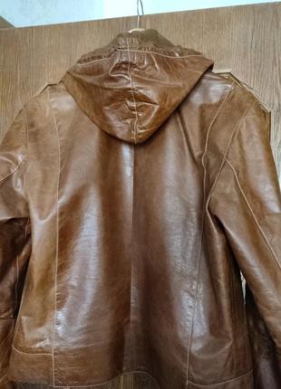 Куртка-пиджак кожаный мужской2 фото