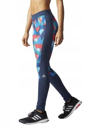 Лосины леггинсы тайтсы adidas techfit triax print2 фото