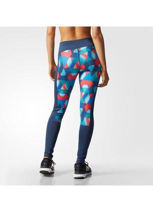 Лосины леггинсы тайтсы adidas techfit triax print3 фото