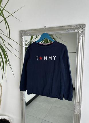 Свитер tommy hilfiger темно синего цвета