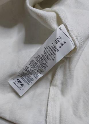Платье джинсовое babydoll с цветочным принтом и рукавами с рюшами, размер uk10, s/m, бренд asos5 фото