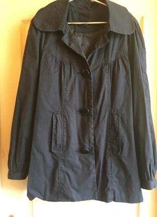 Стильный короткий коттоновый плащик