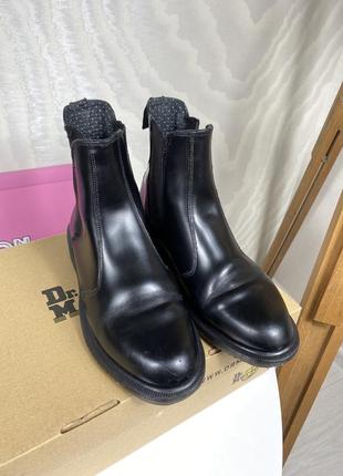 Dr martens 2976 black smooth chelsea ботинки ботинки челси кожаные3 фото
