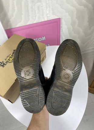 Dr martens 2976 black smooth chelsea ботинки ботинки челси кожаные6 фото