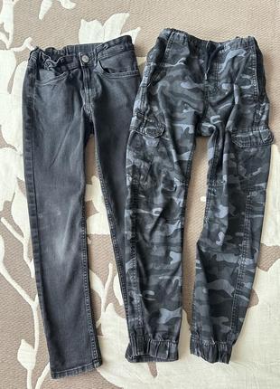 Джинсы-джогеры 128-134,h&m ,карго штаны