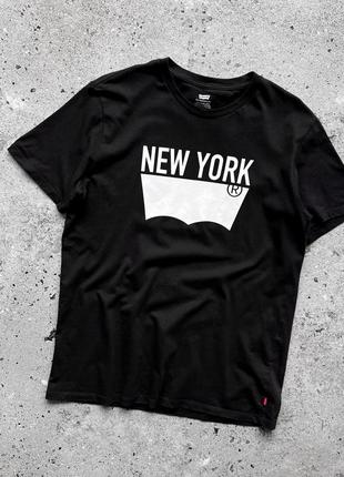 Levi’s new york men’s black t-shirt футболка