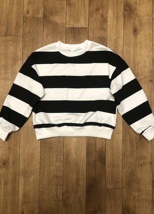 Світшот в широку смужку полоску для дівчинки